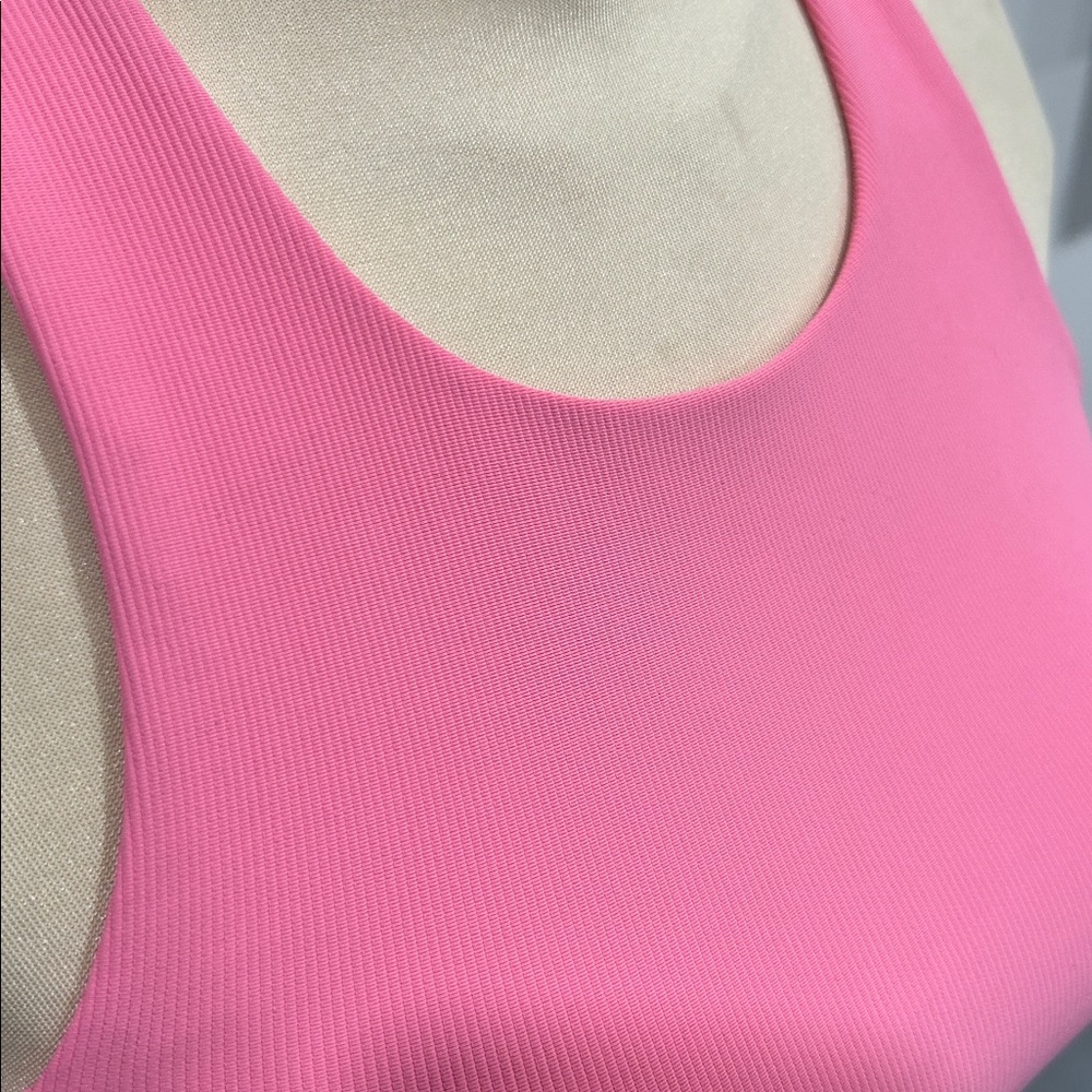 Wilo Pink Ribbed Sports bra - Picture 2 of 8